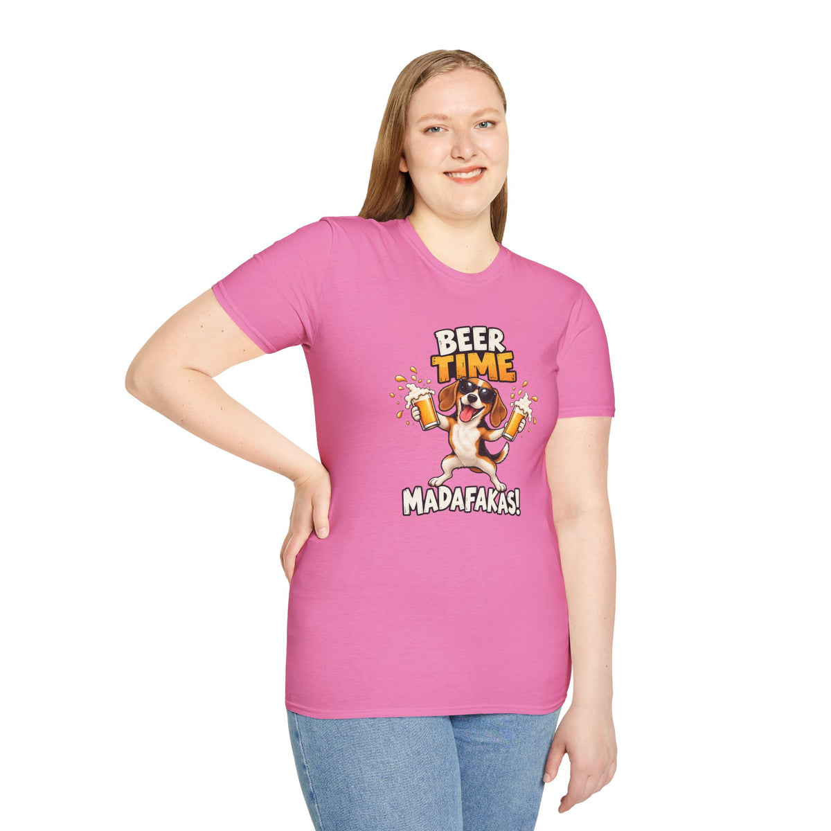 Beer Time, Madafakas! – Beagle - Supersoft Unisex T-shirt