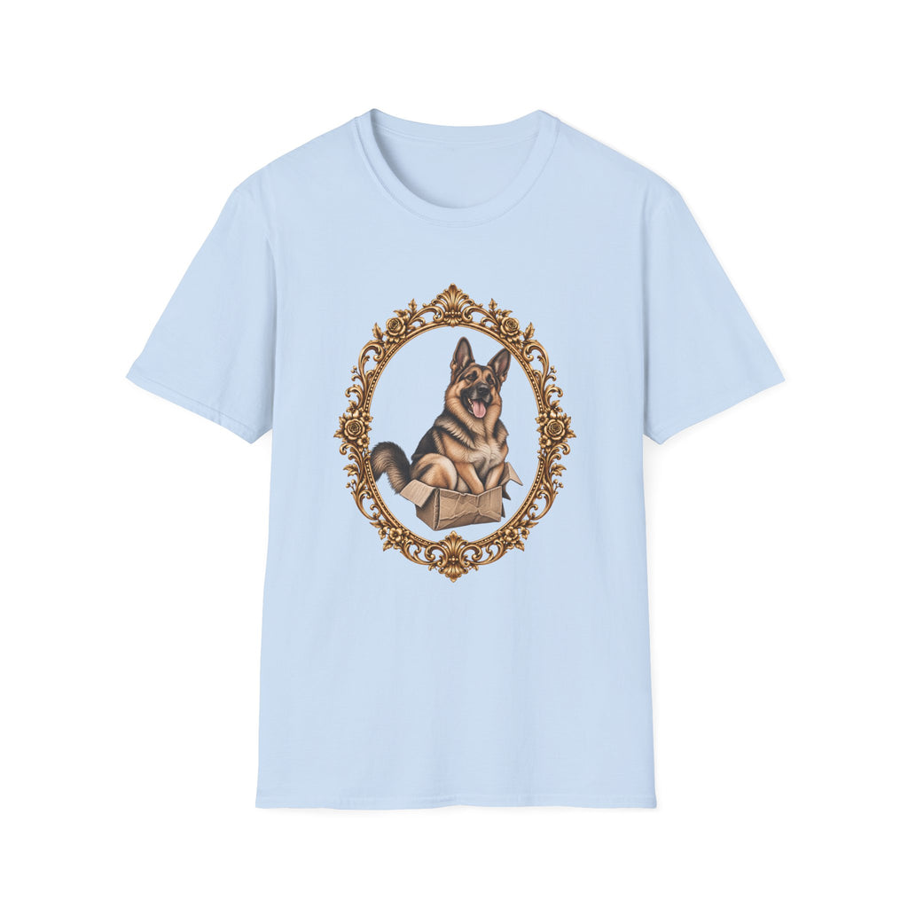 Lord Boxington of the Cardboard Castle – German Shepherd - Supersoft Unisex T-shirt