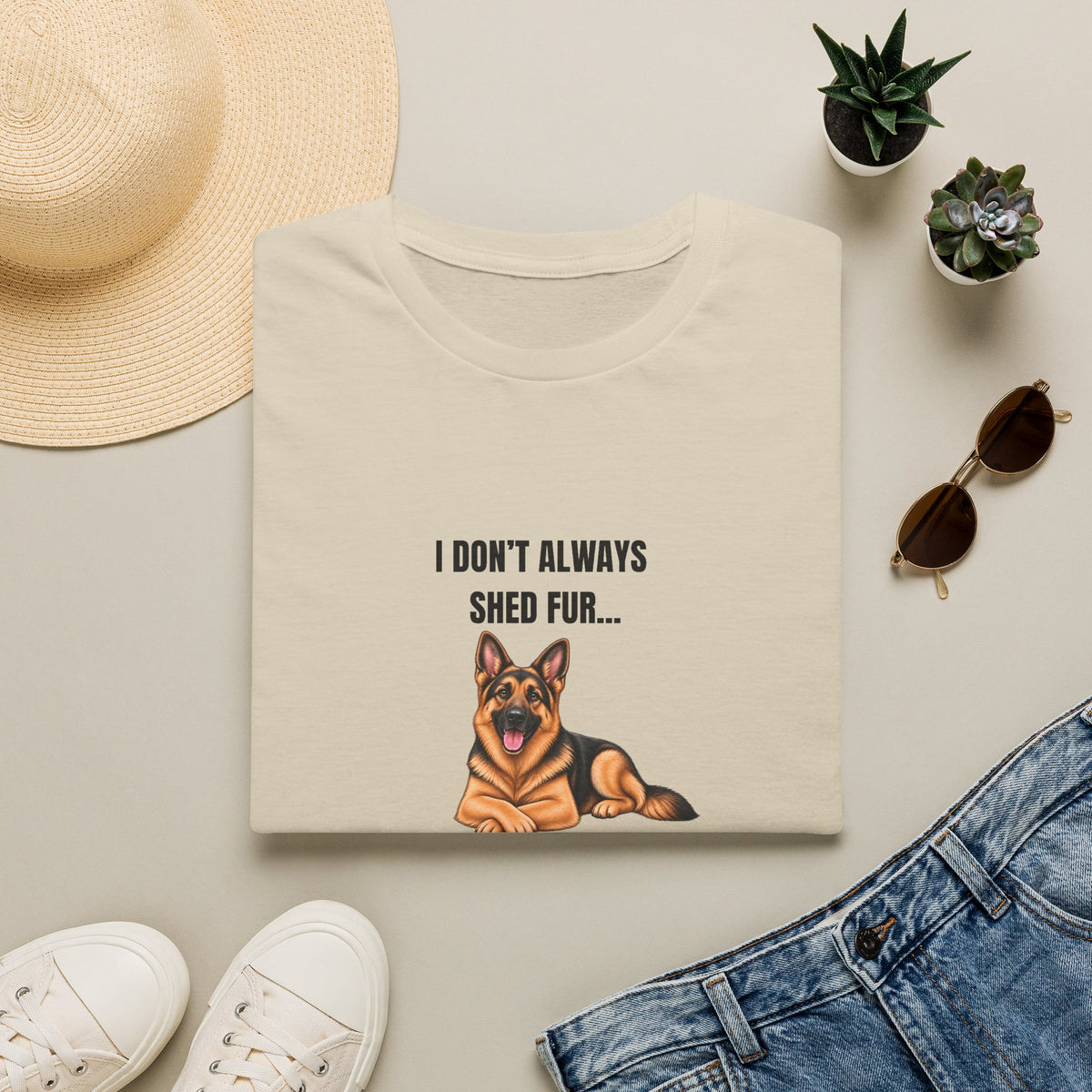 I Don’t Always Shed Fur...But When I Do, It’s Everywhere - German Shepherd Supersoft Unisex T-Shirt