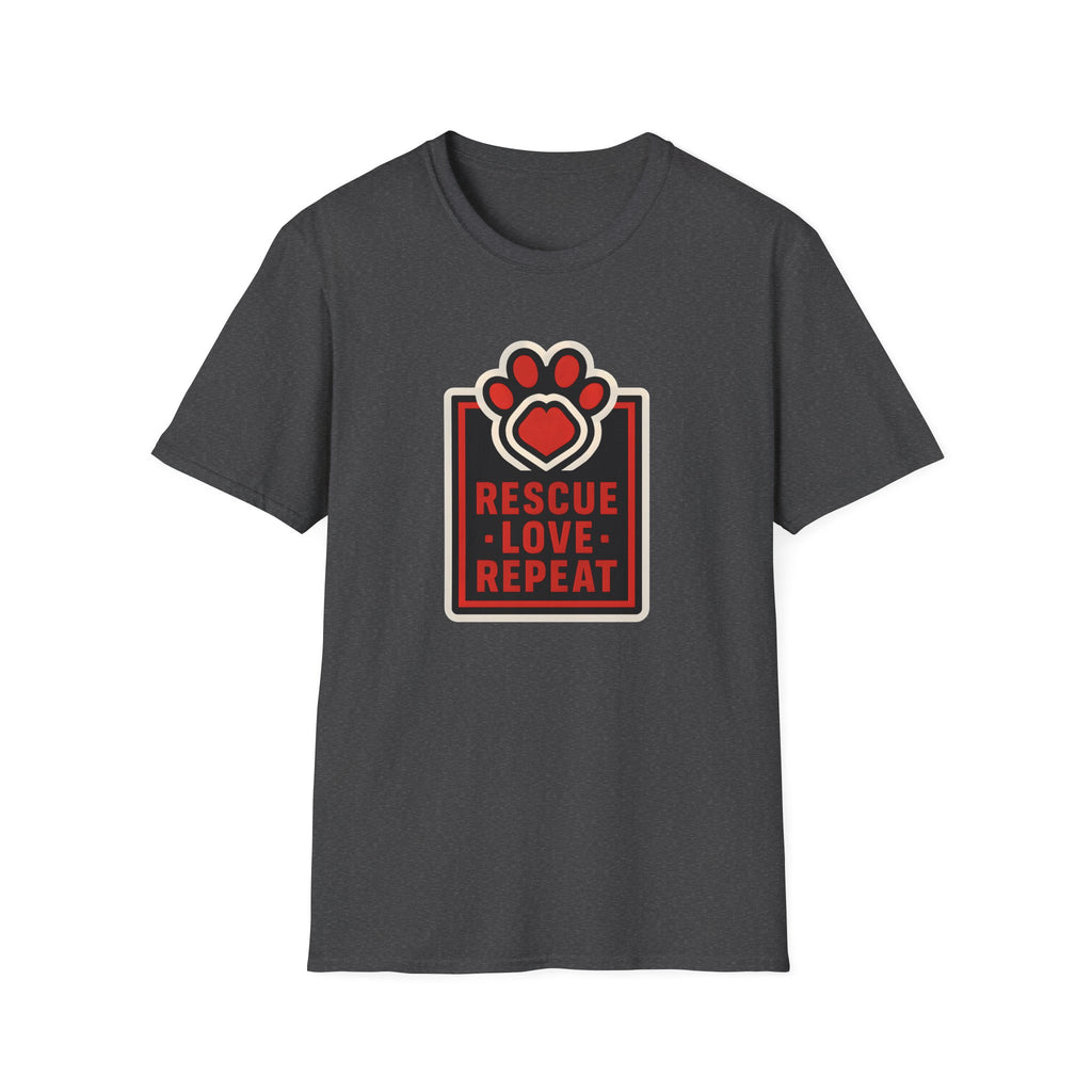 Rescue Love Repeat –  Supersoft Unisex T-Shirt