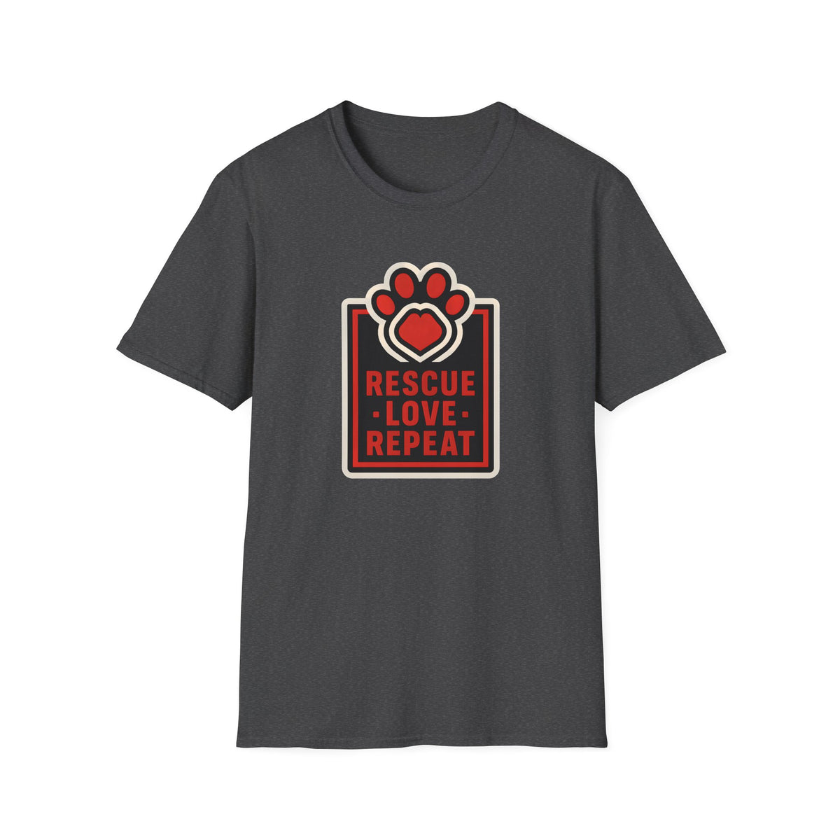 Rescue Love Repeat –  Supersoft Unisex T-Shirt