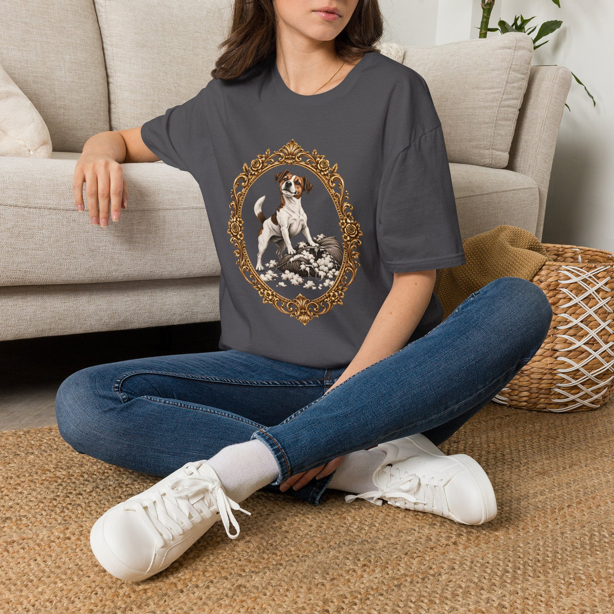 Sir Jack of the Shredded Cushion – Jack Russell - Supersoft Unisex T-shirt