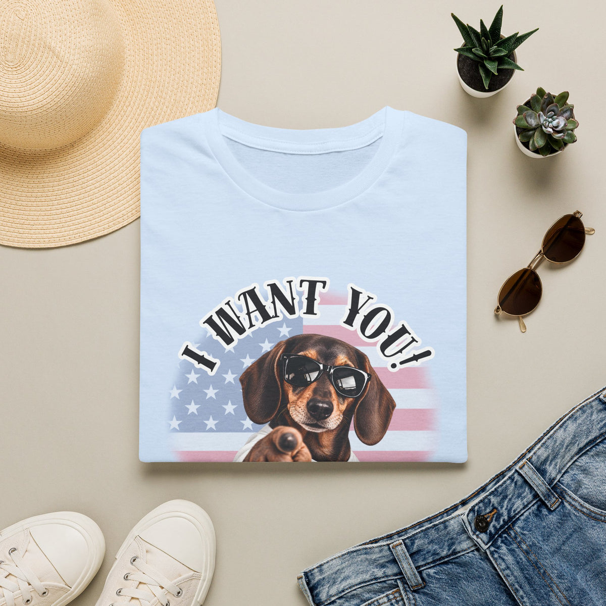 I WANT YOU!...To Pay the Cheese Tax! – Dachshund - Supersoft Unisex T-shirt