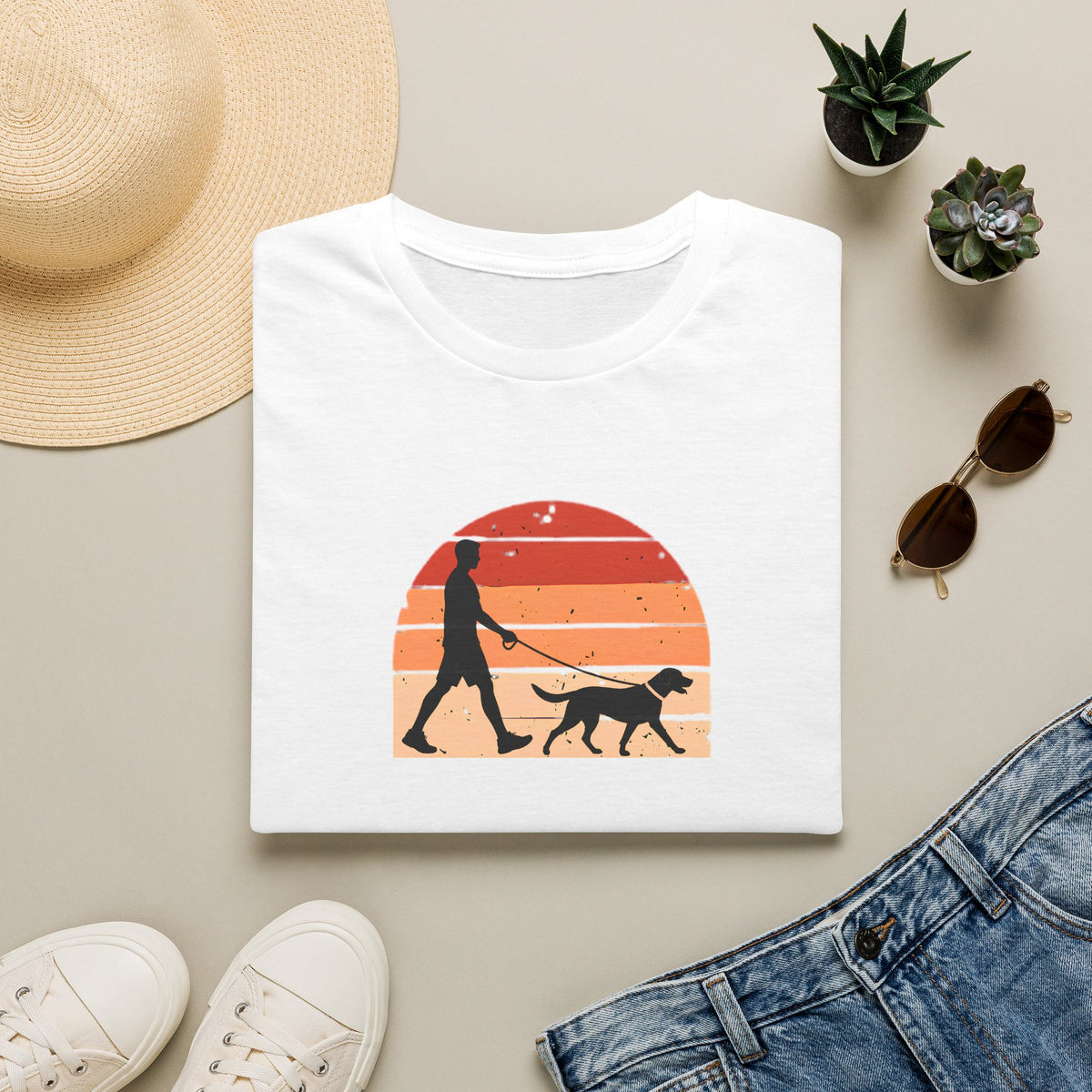 Walkies...Dog in Charge–  Supersoft Unisex T-Shirt