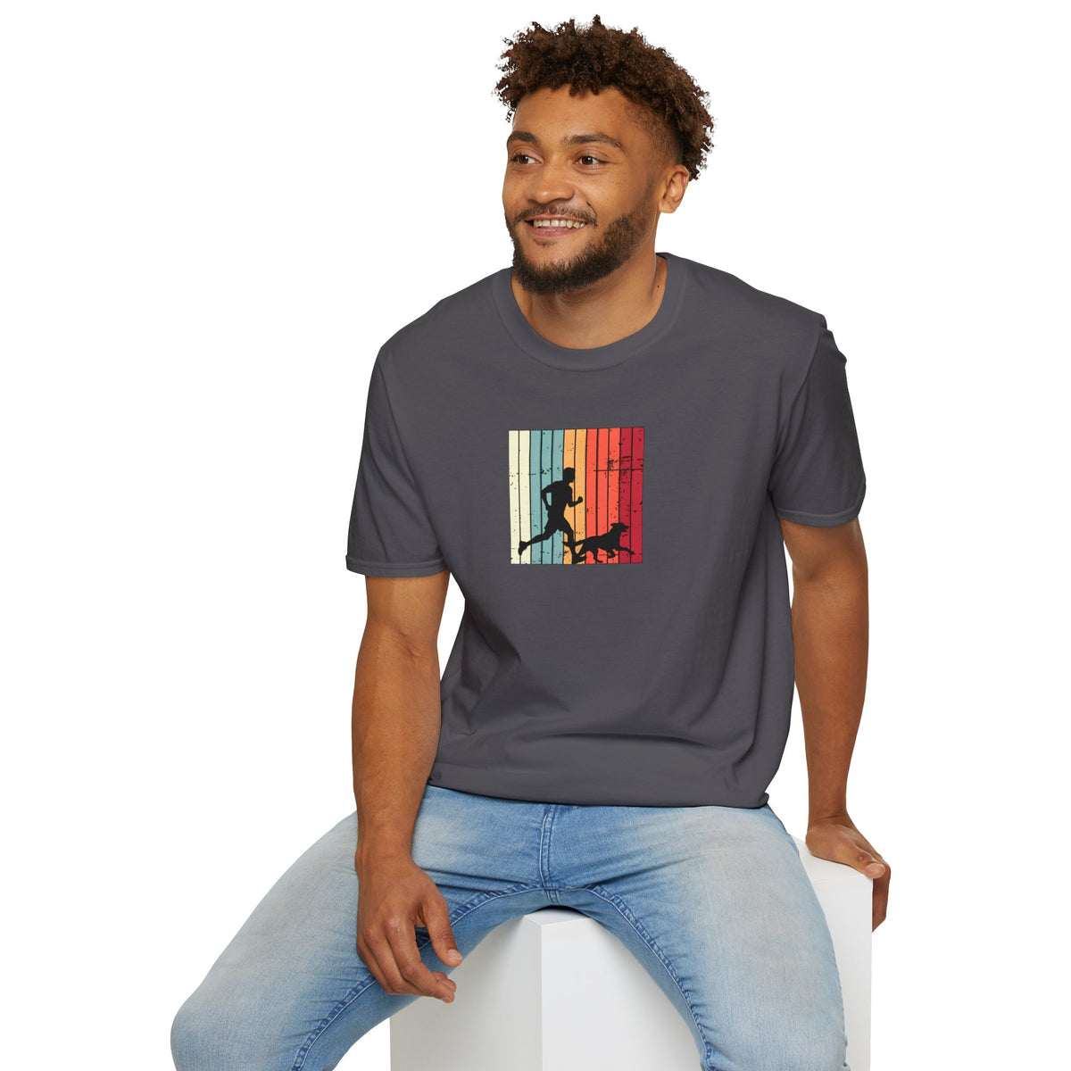 Running With My Best Friend –  Supersoft Unisex T-Shirt