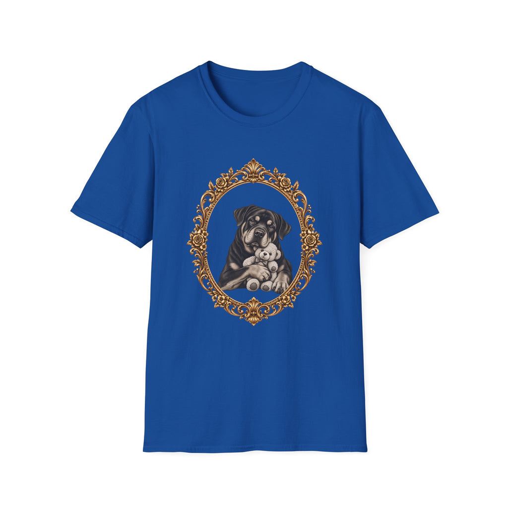 The Gentle Giant – Rottweiler & Teddy Bear - Supersoft Unisex T-shirt