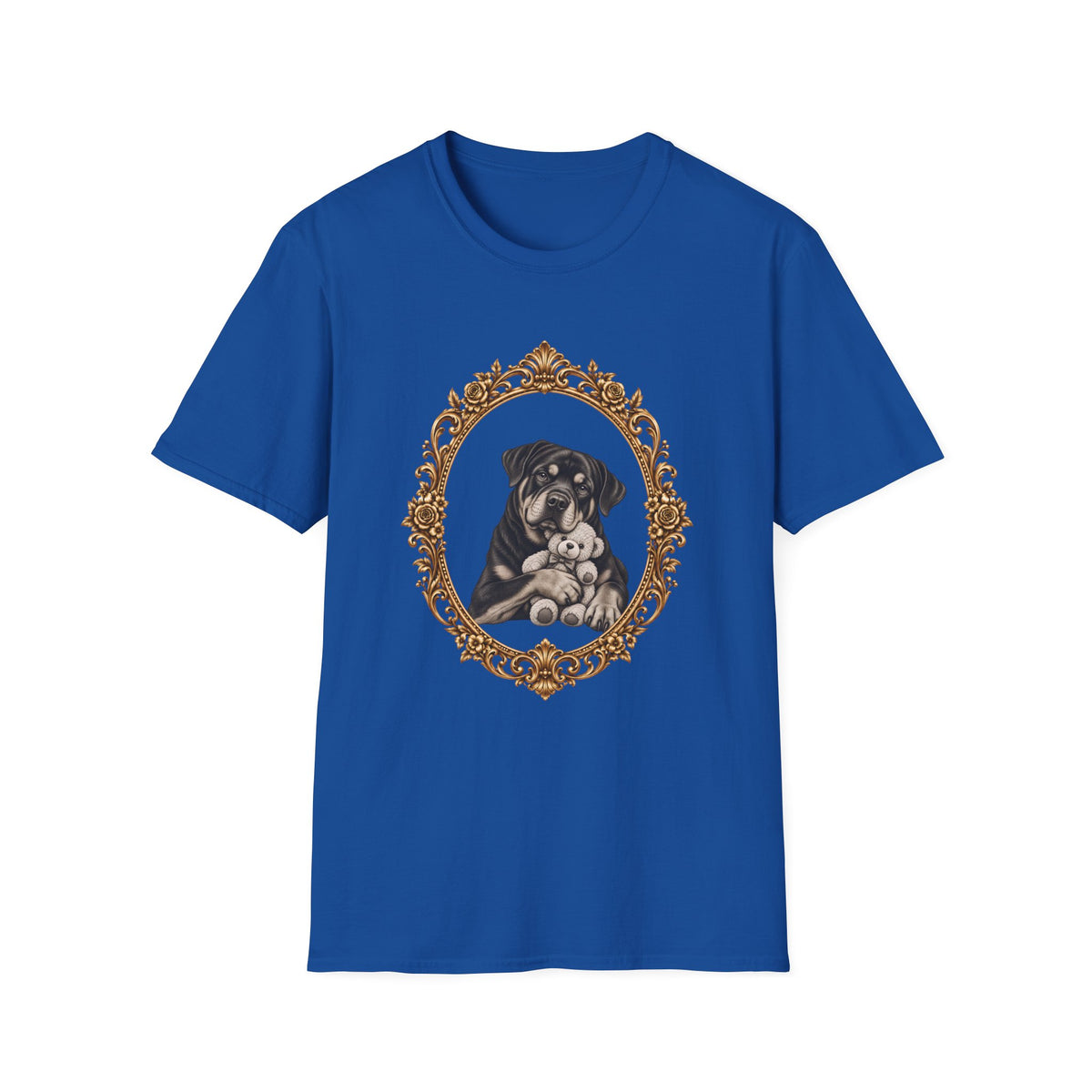The Gentle Giant – Rottweiler & Teddy Bear - Supersoft Unisex T-shirt