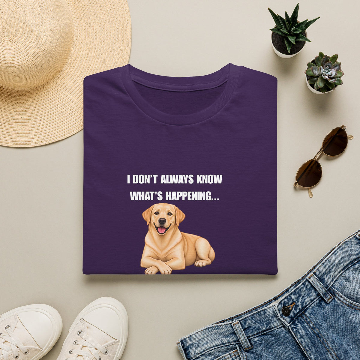 I Don’t Always Know What’s Happening...But When I Do, I’m Still Confused - Labrador Supersoft Unisex T-Shirt