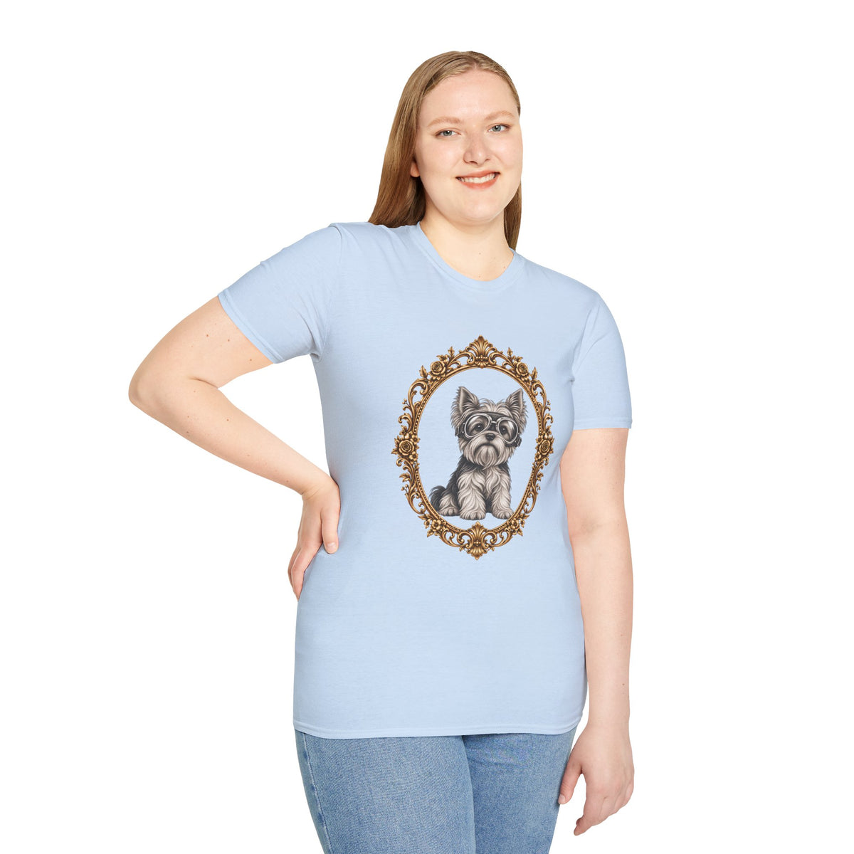 The Flying Yorkie – Yorkshire Terrier - Supersoft Unisex T-shirt