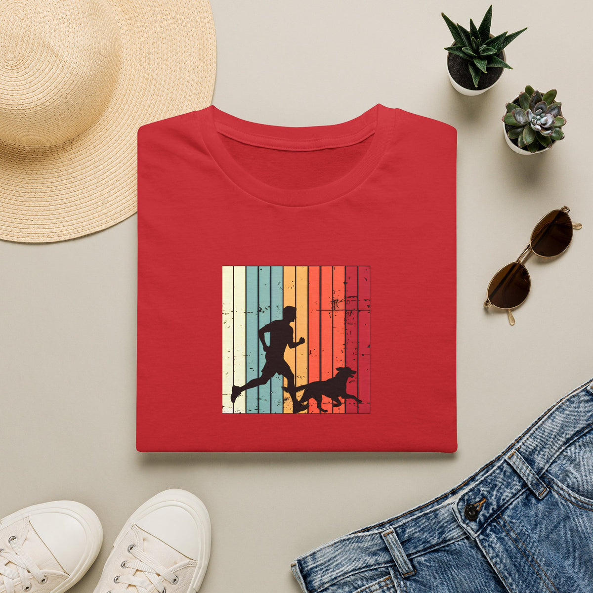 Running With My Best Friend –  Supersoft Unisex T-Shirt