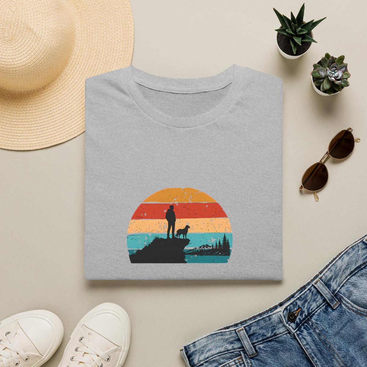 The Best View Comes With a Dog –  Supersoft Unisex T-Shirt
