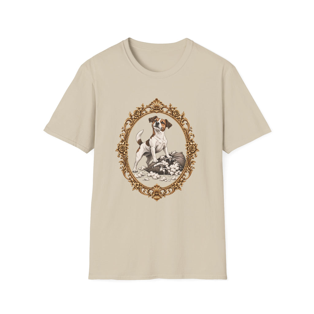Sir Jack of the Shredded Cushion – Jack Russell - Supersoft Unisex T-shirt