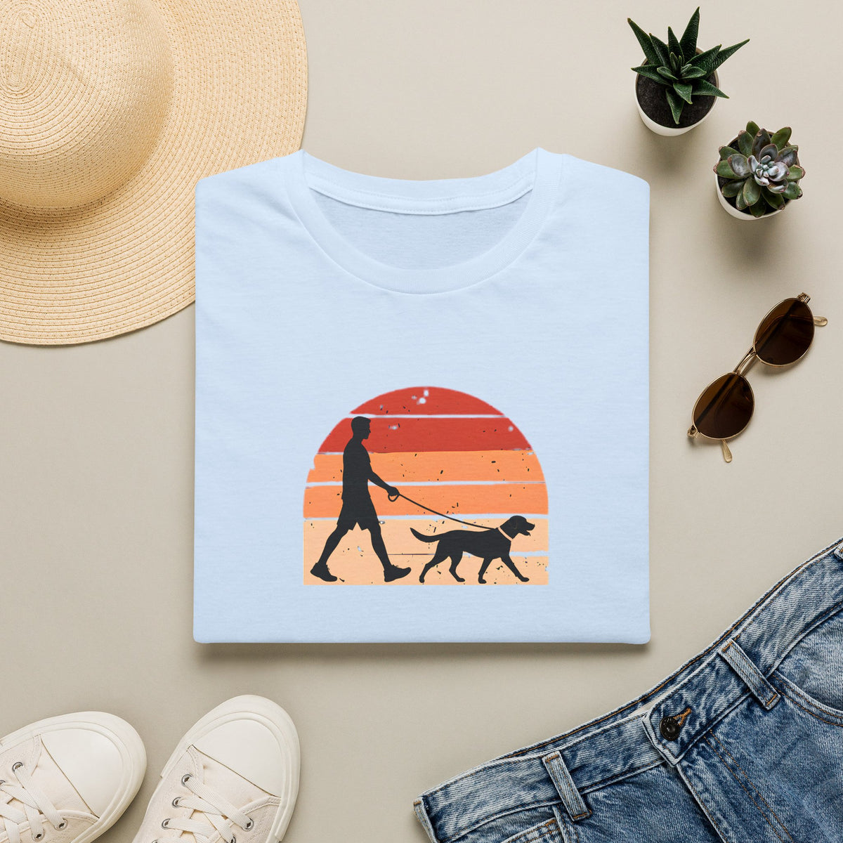 Walkies...Dog in Charge–  Supersoft Unisex T-Shirt