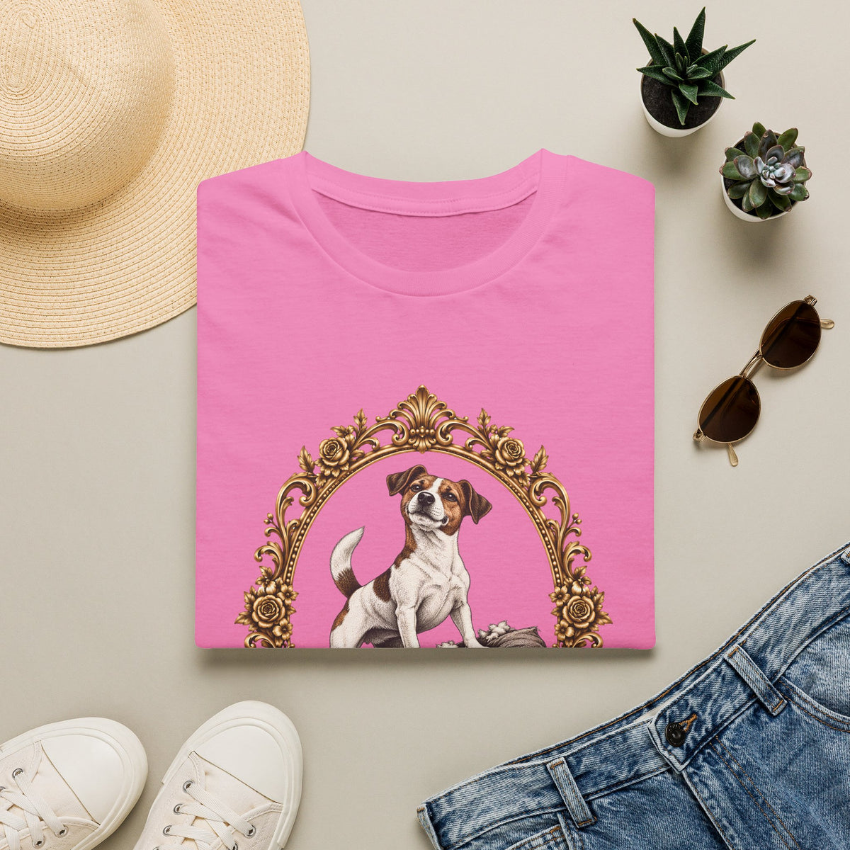 Sir Jack of the Shredded Cushion – Jack Russell - Supersoft Unisex T-shirt