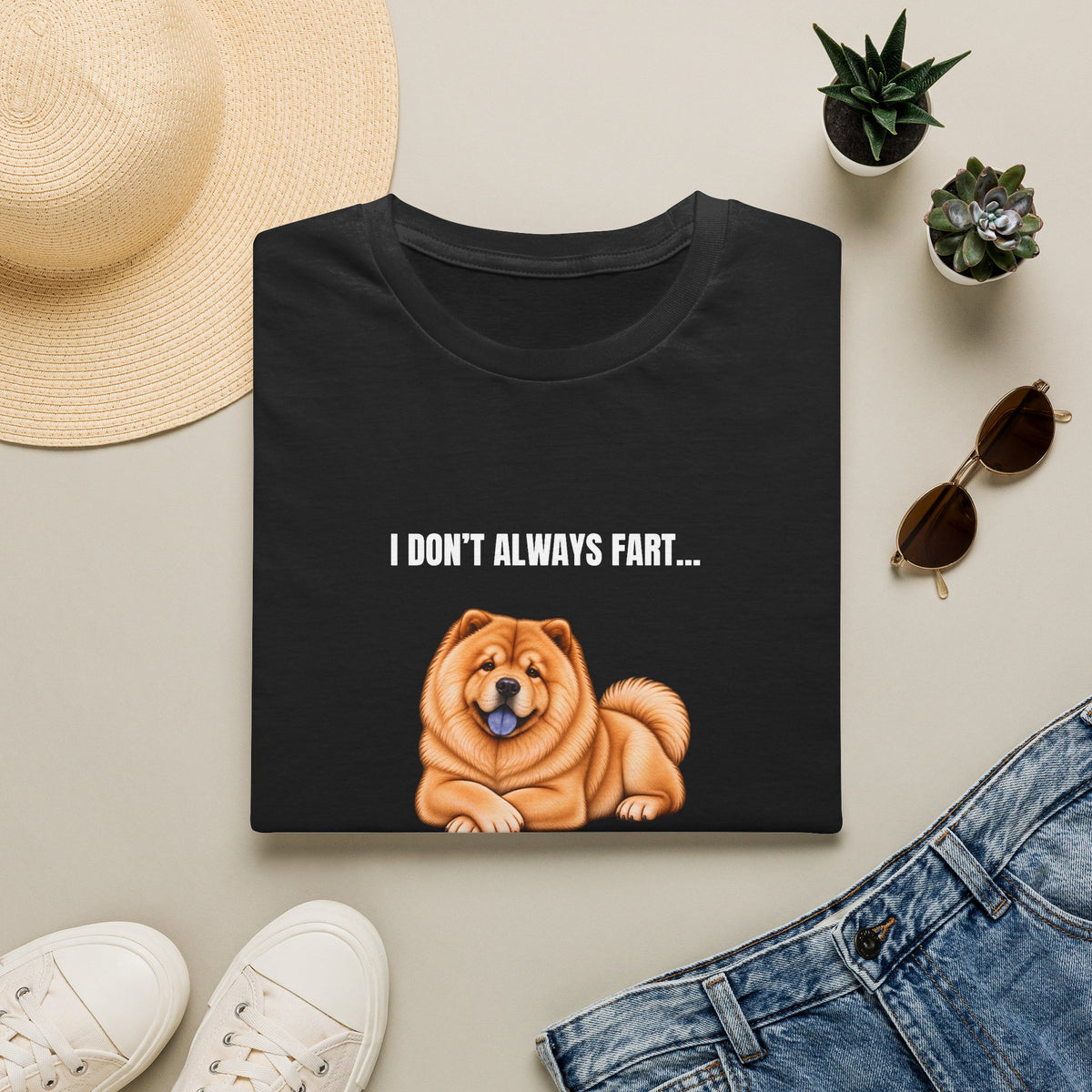 I Don’t Always Fart...But When I Do, I Leave The Room - Chow Chow Supersoft Unisex T-Shirt