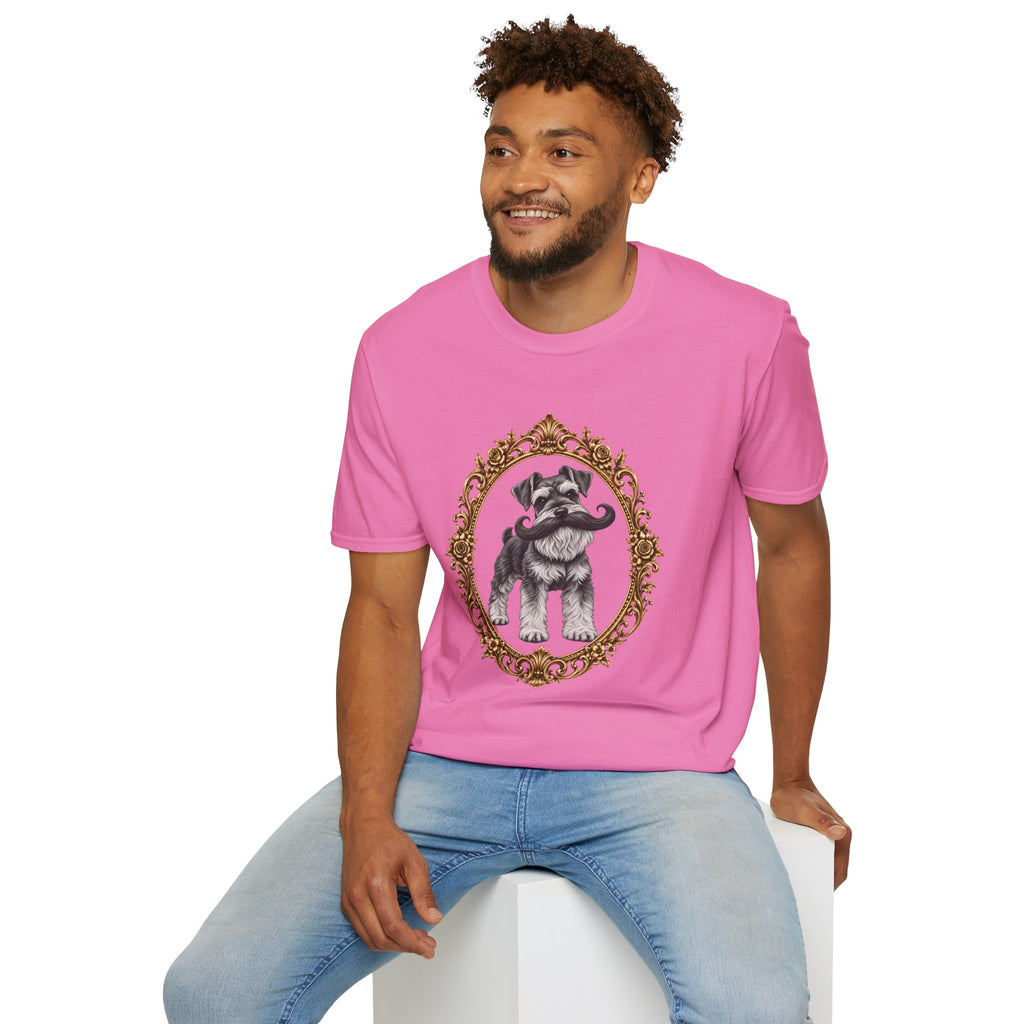The Distinguished Sir Reginald Whiskers – Miniature Schnauzer - Supersoft Unisex T-shirt