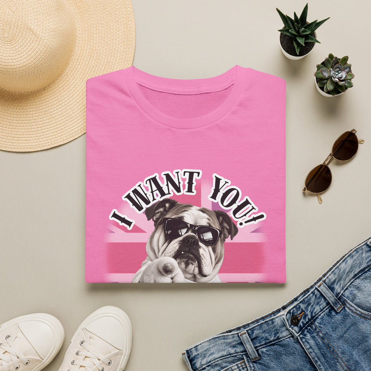 I WANT YOU!...To Drop The Sausage! – British Bulldog - Supersoft Unisex T-shirt