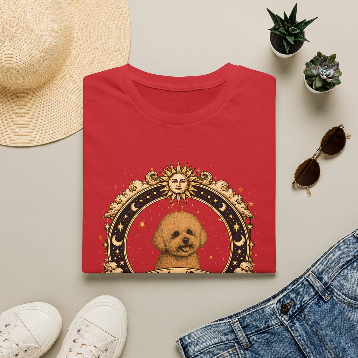 Zodiac Gemini Bichon Frise - Dog Horoscope Star Sign - Supersoft Unisex T-shirt