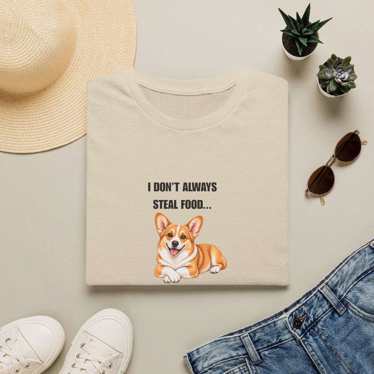 I Don’t Always Steal Food...But When I Do, I Regret Nothing - Corgi Supersoft Unisex T-Shirt