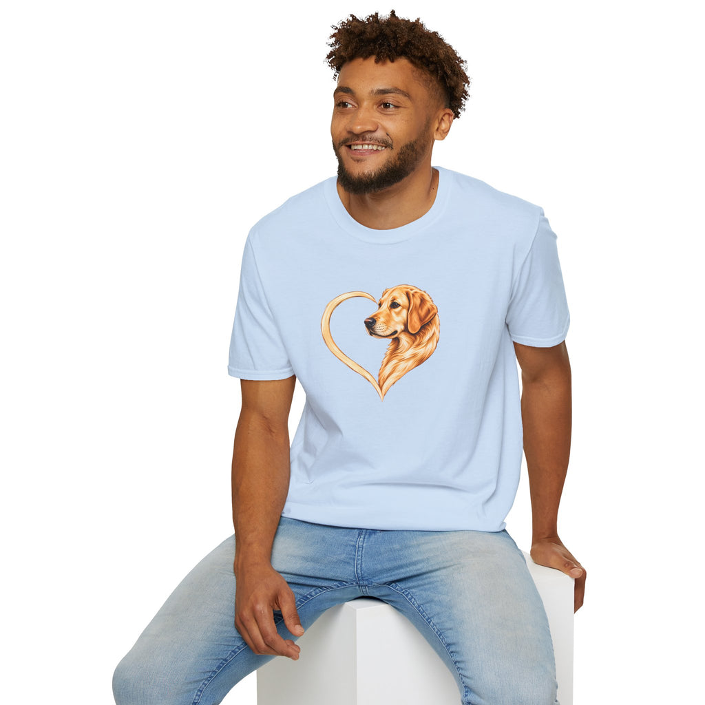 A Heart of Gold - Golden Retriever - Supersoft Unisex T-shirt