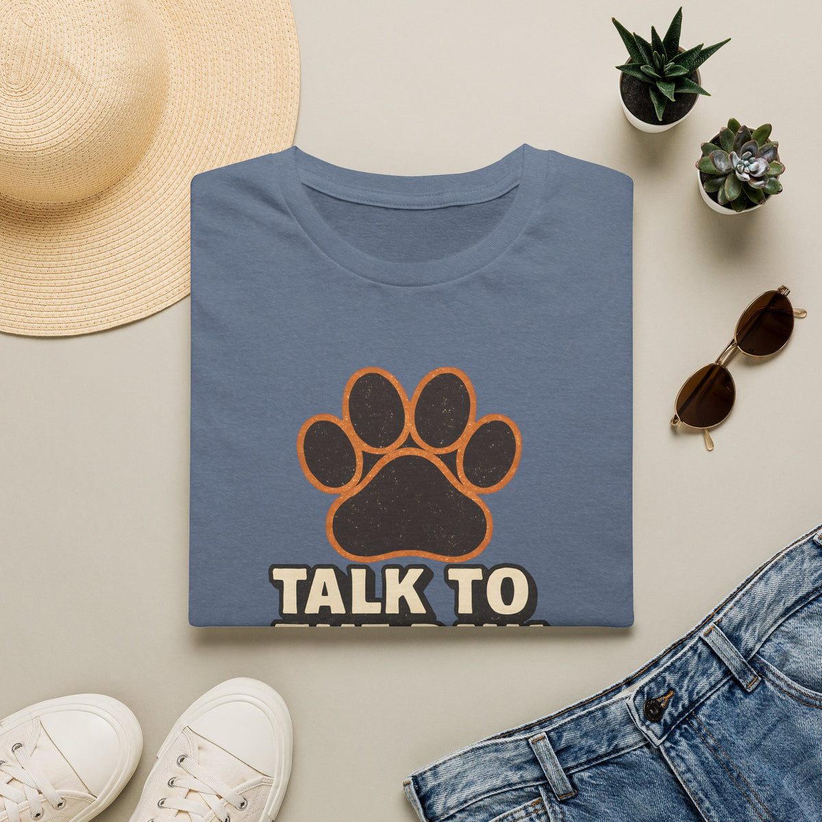 Talk To The Paw –  Supersoft Unisex T-Shirt