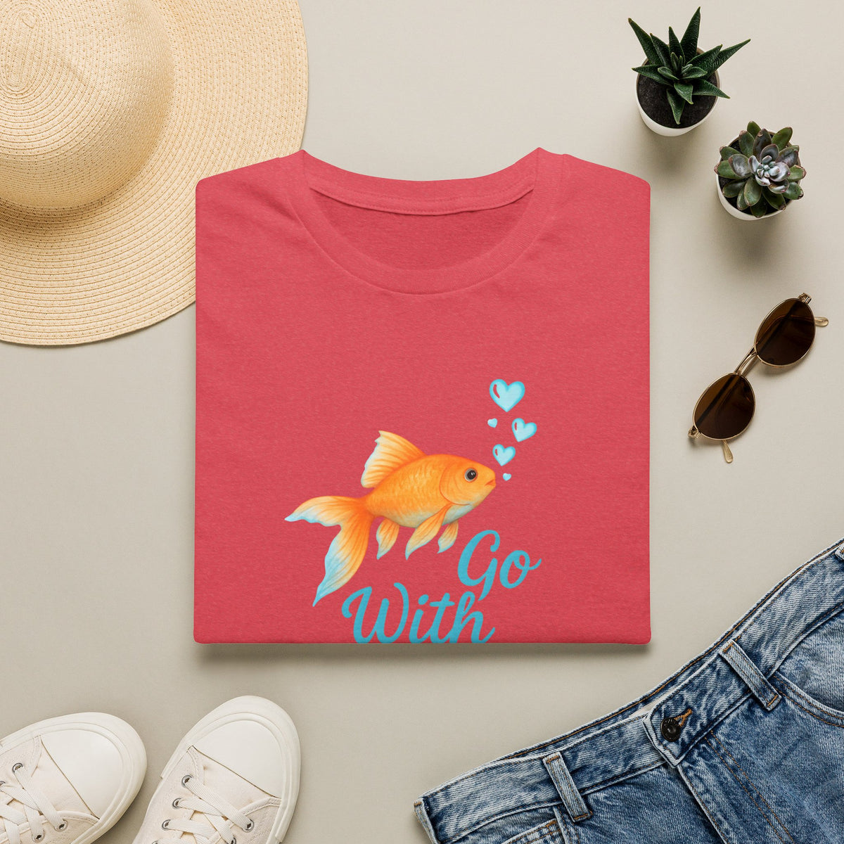 Go With The Flow –  Supersoft Unisex T-Shirt