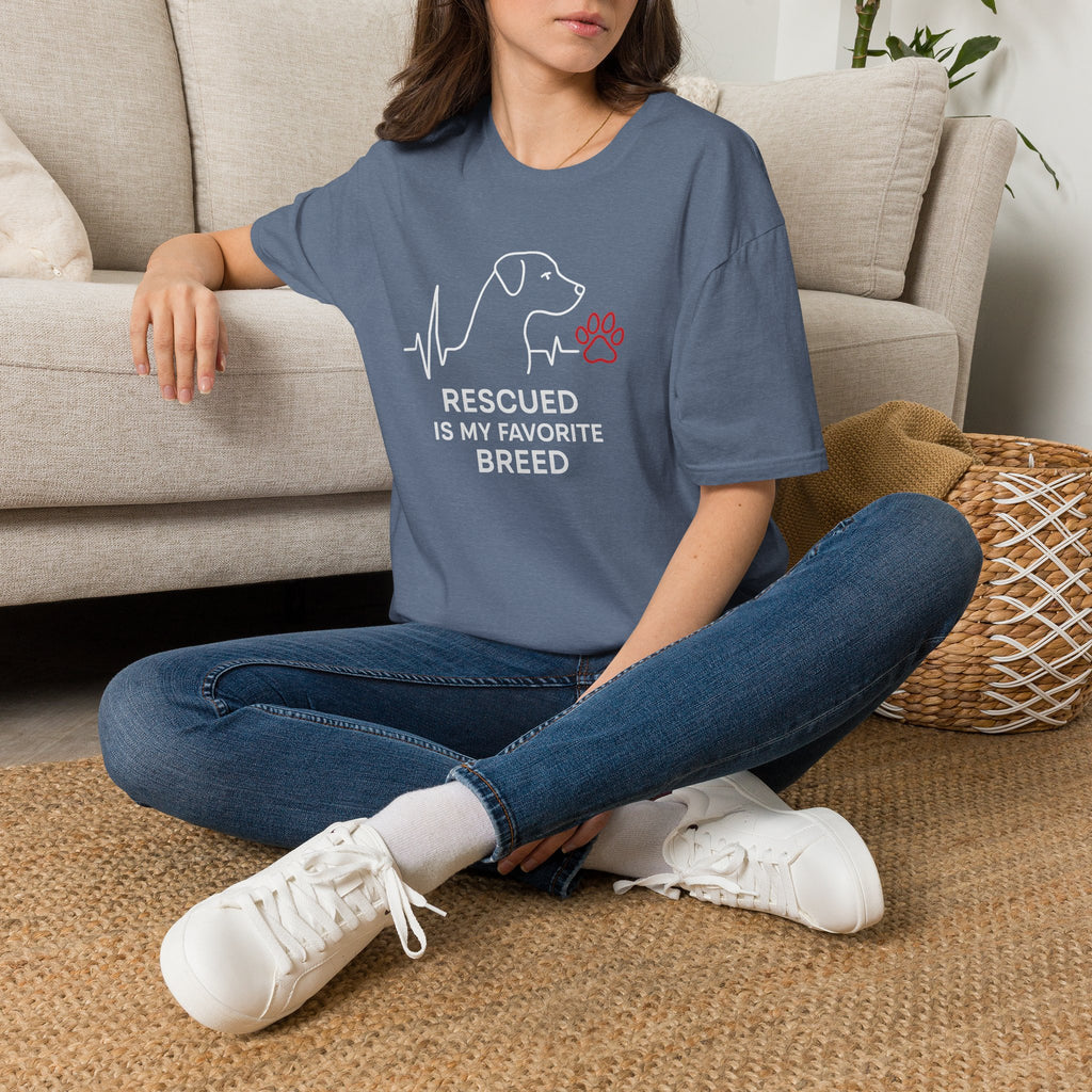 Rescued Is My Favourite Dog Breed –  Supersoft Unisex T-Shirt