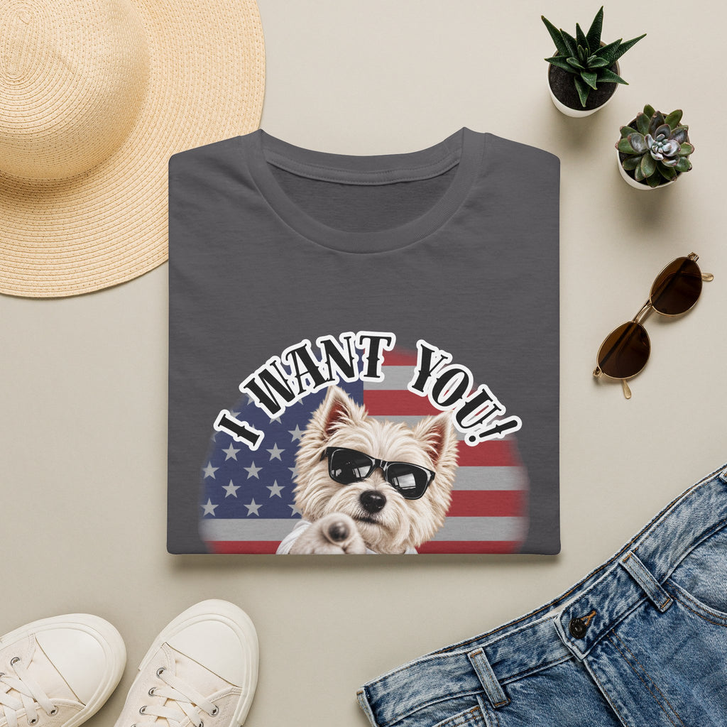 I WANT YOU!...To Drop The Sausage! – West Highland Terrier - Supersoft Unisex T-shirt
