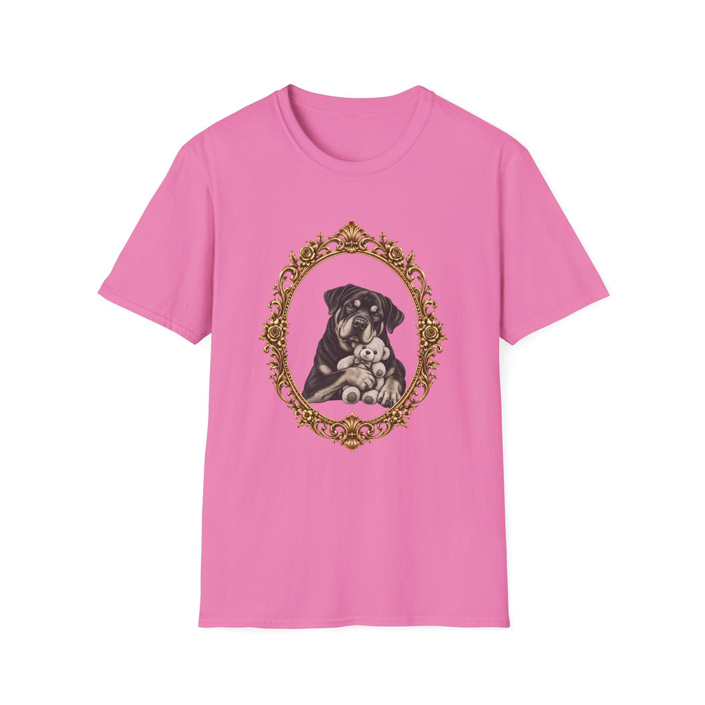 The Gentle Giant – Rottweiler & Teddy Bear - Supersoft Unisex T-shirt