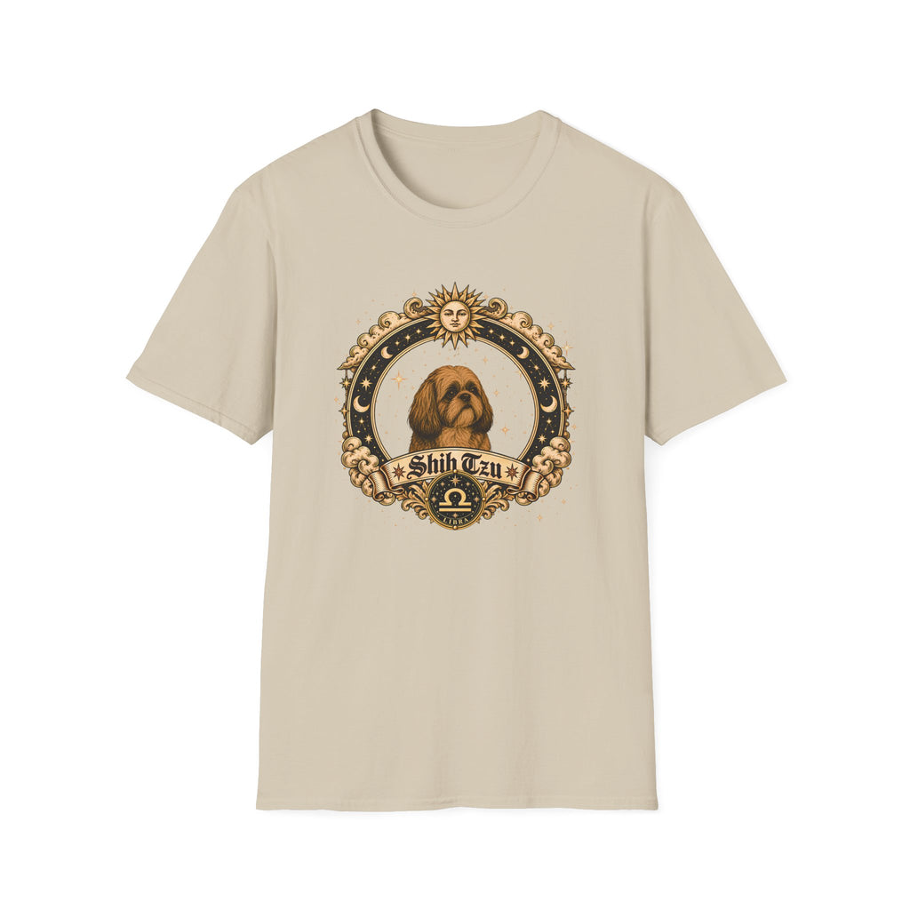 Zodiac Libra Shih Tzu - Dog Horoscope Star Sign - Supersoft Unisex Funny T-shirt