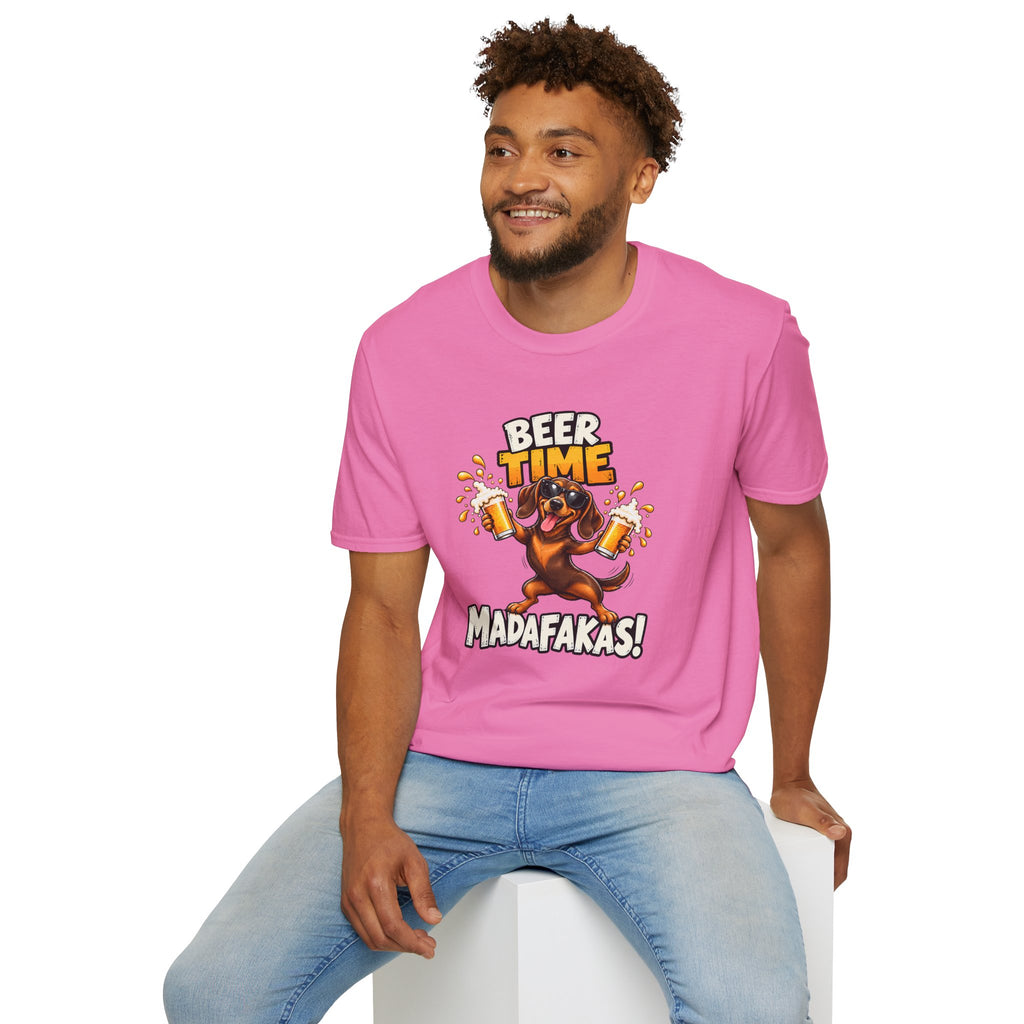 Beer Time, Madafakas! – Dachshund - Supersoft Unisex T-shirt