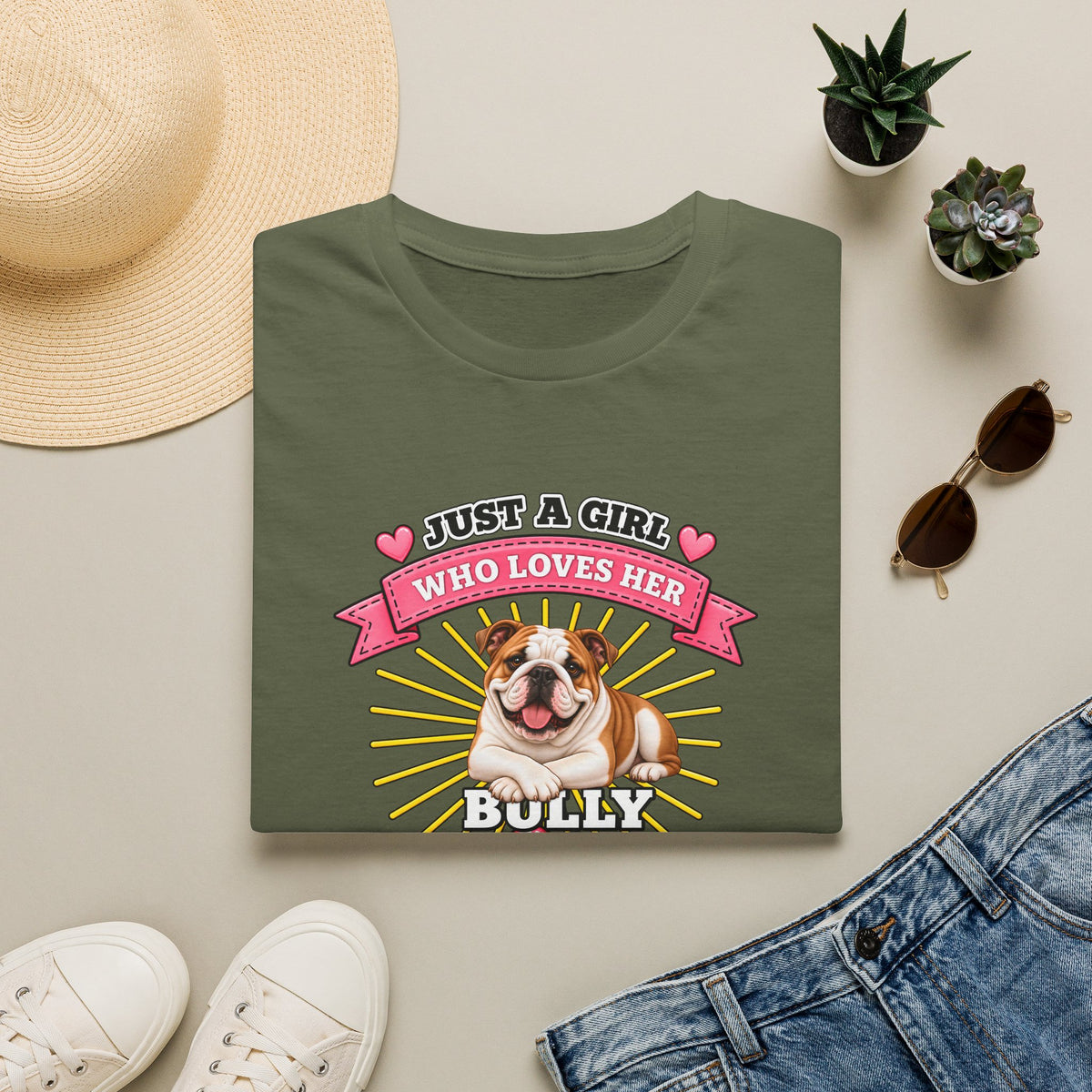 Just a Girl Who Loves Her Bully –  Supersoft Unisex T-Shirt