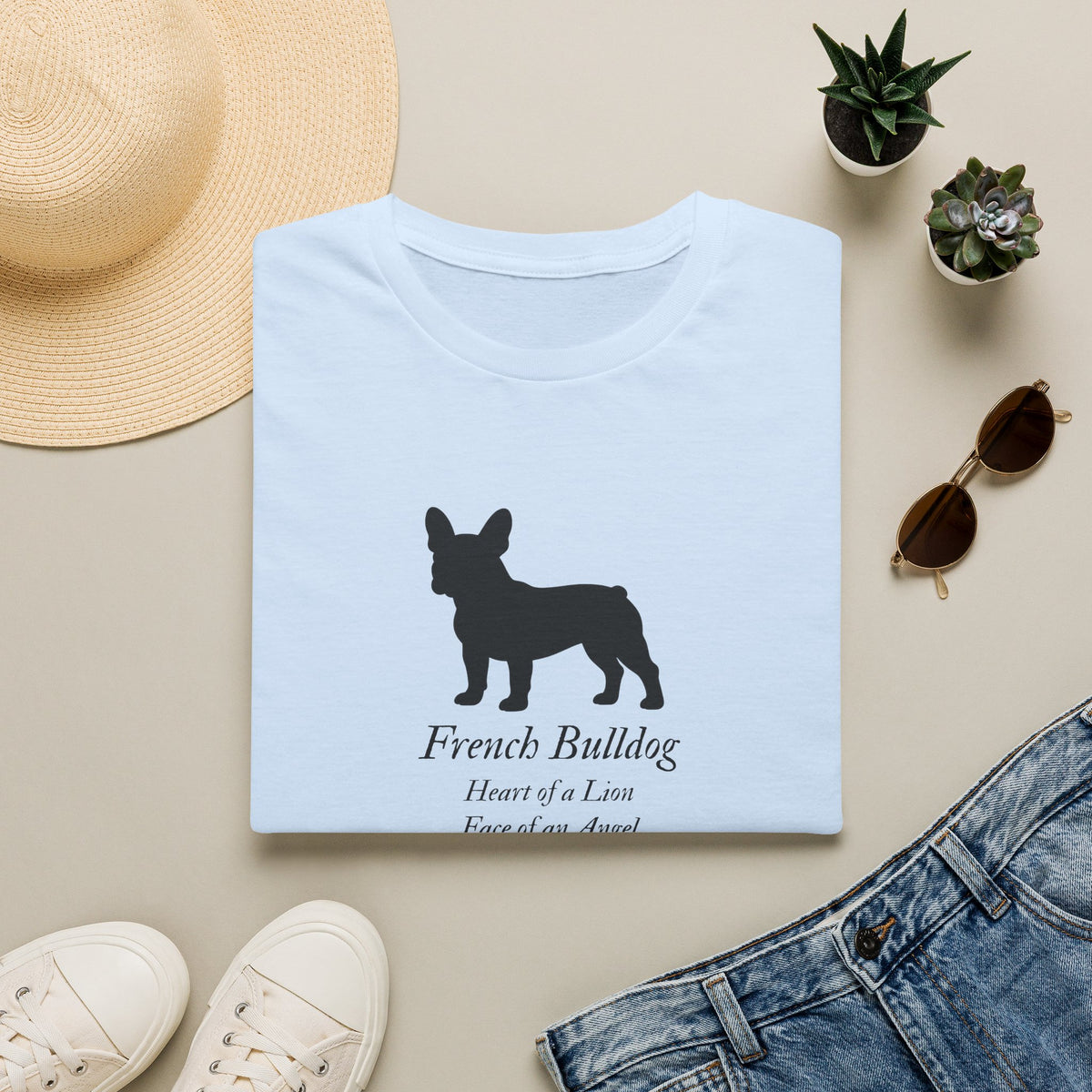 Heart of a Lion - French Bulldog – Supersoft Unisex T-Shirt