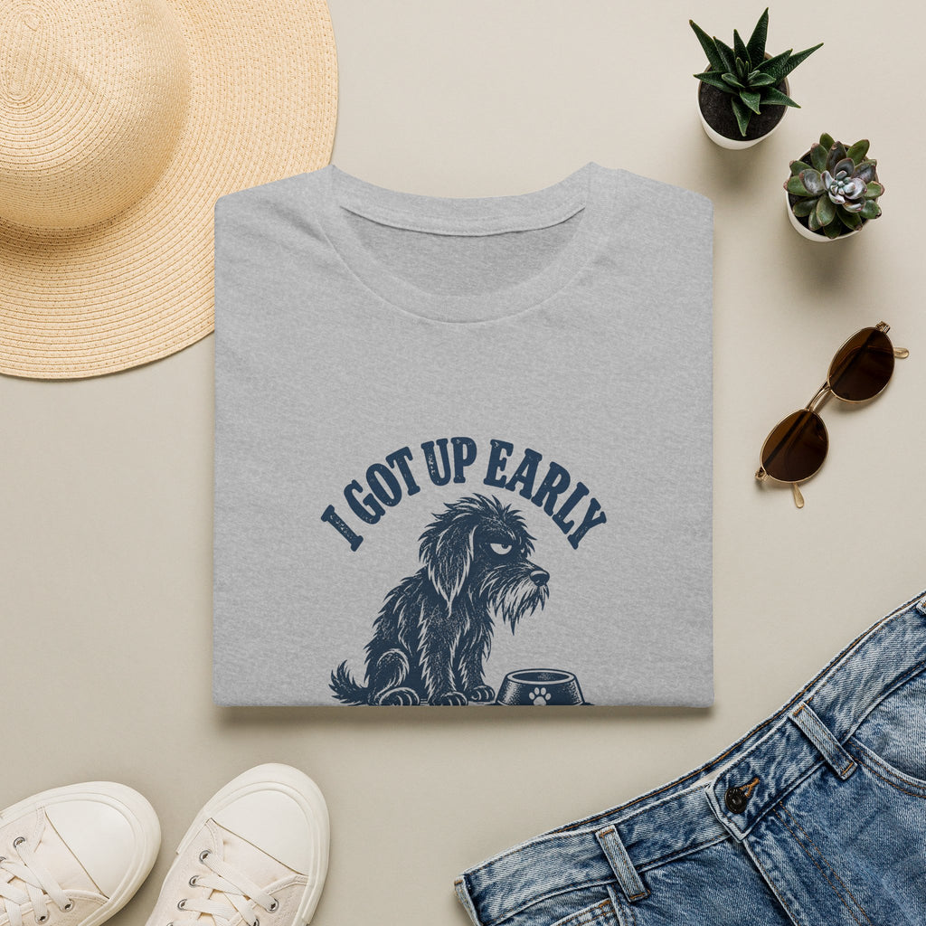 Grumpy Dog - I Got Up Early...Breakfast Wasn’t Ready –  Supersoft Unisex T-Shirt