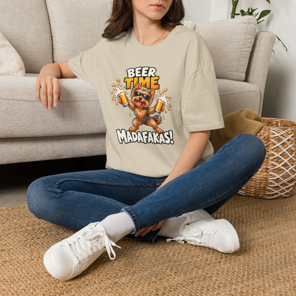 Beer Time, Madafakas! – Yorkshire Terrier - Supersoft Unisex T-shirt