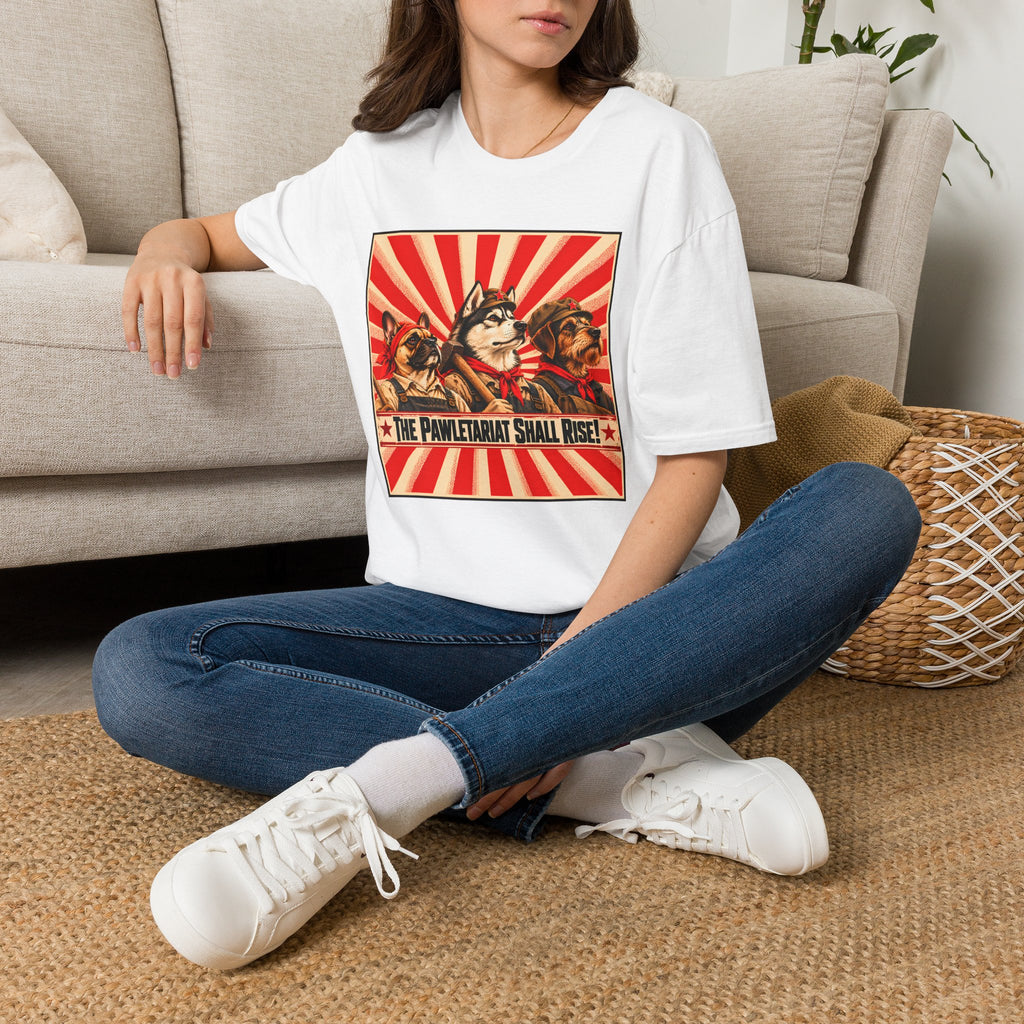 The Pawletariat Shall Rise! – The Great Canine Workers' Uprising - Supersoft Unisex T-shirt