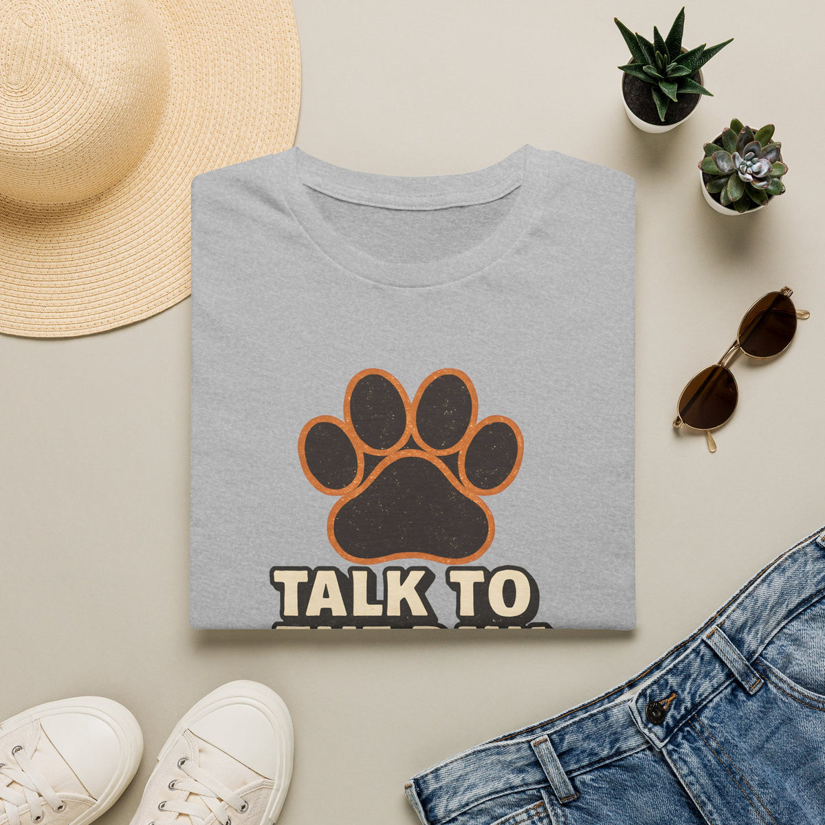 Talk To The Paw –  Supersoft Unisex T-Shirt