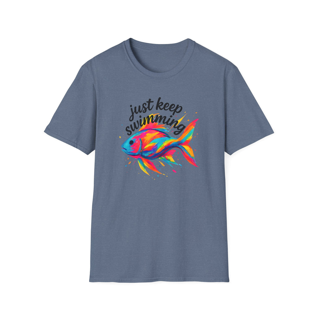 Just Keep Swimming - Goldfish –  Supersoft Unisex T-Shirt