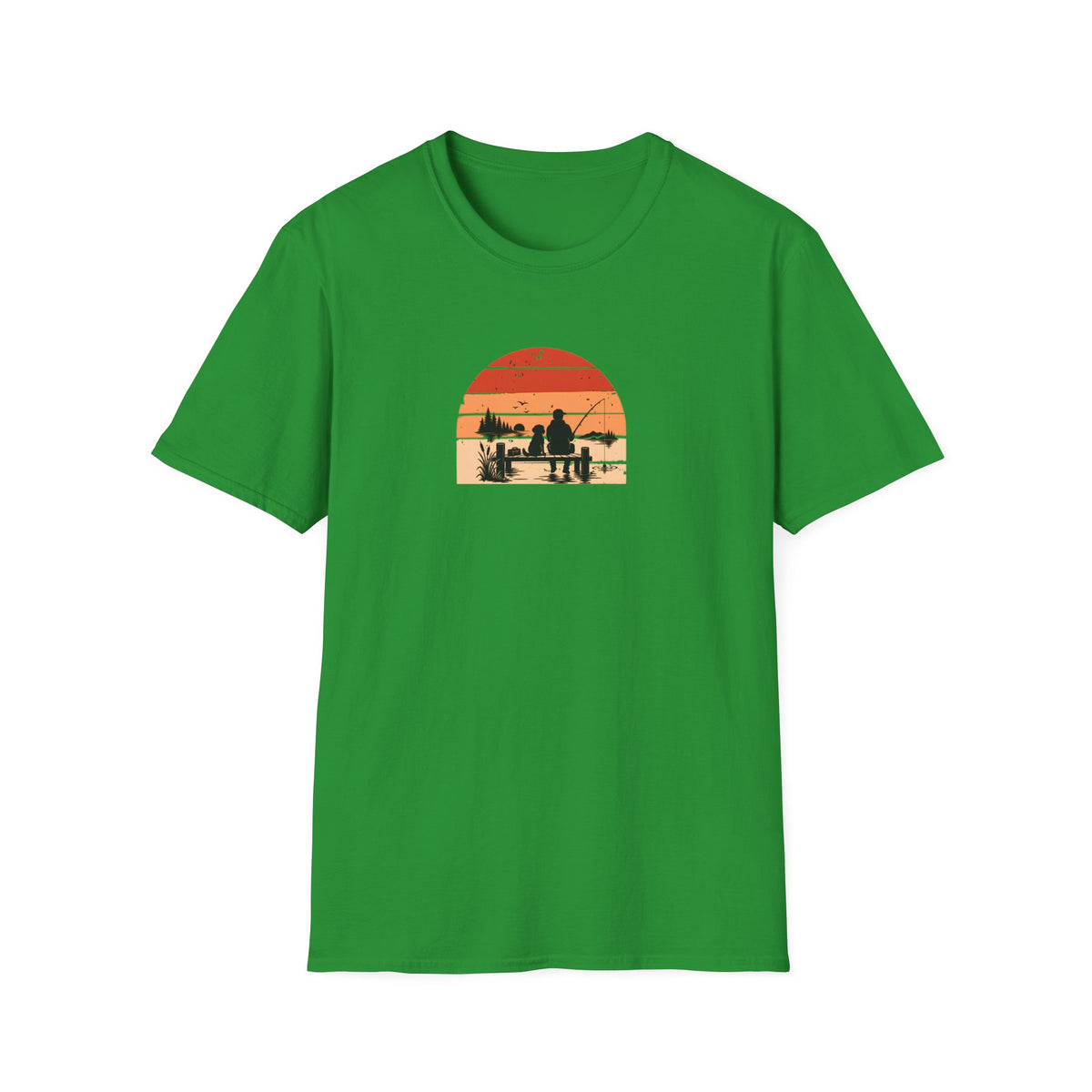 Gone Fishing…Brought the Dog –  Supersoft Unisex T-Shirt