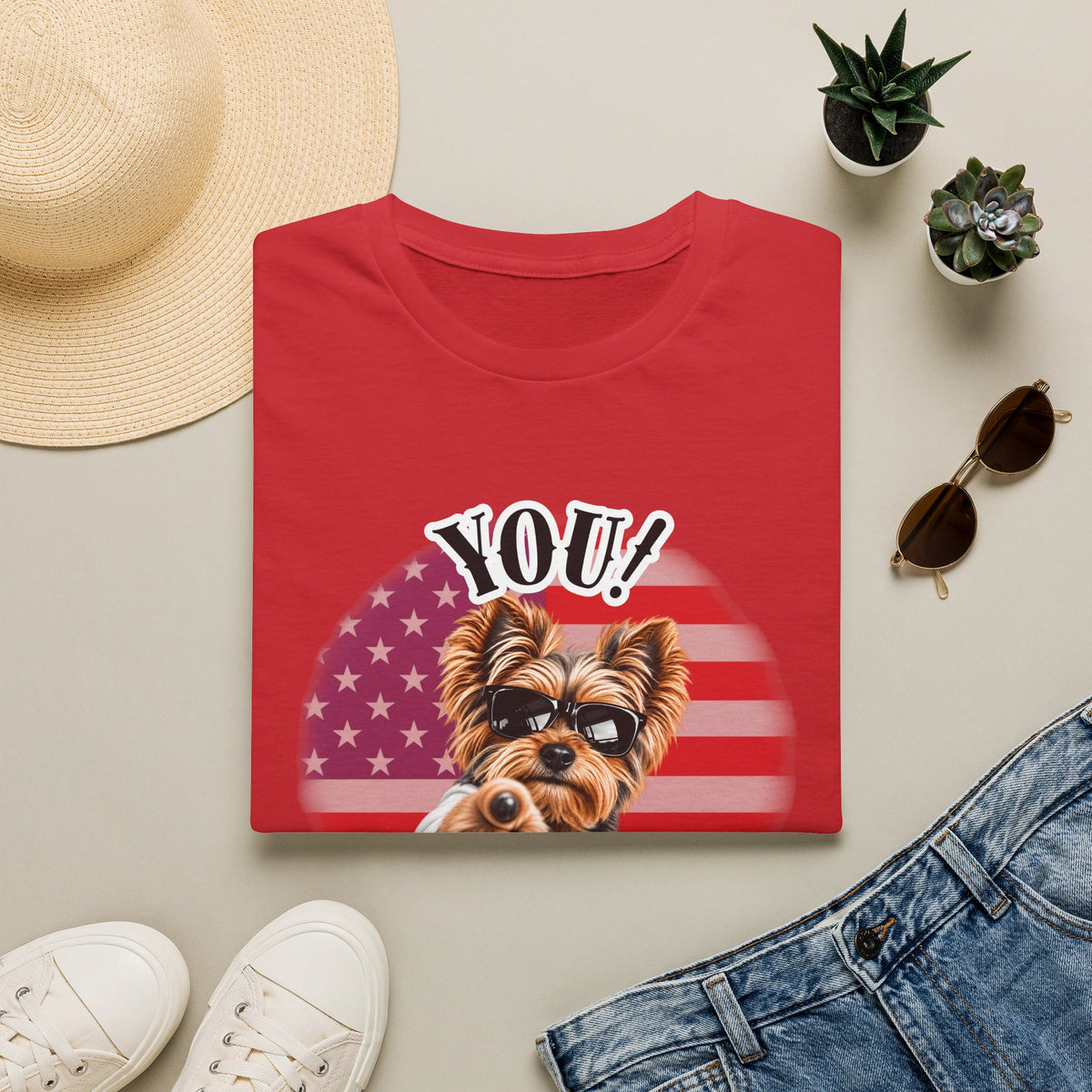 YOU!...Stay Cool! – Yorkshire Terrier - Supersoft Unisex T-shirt