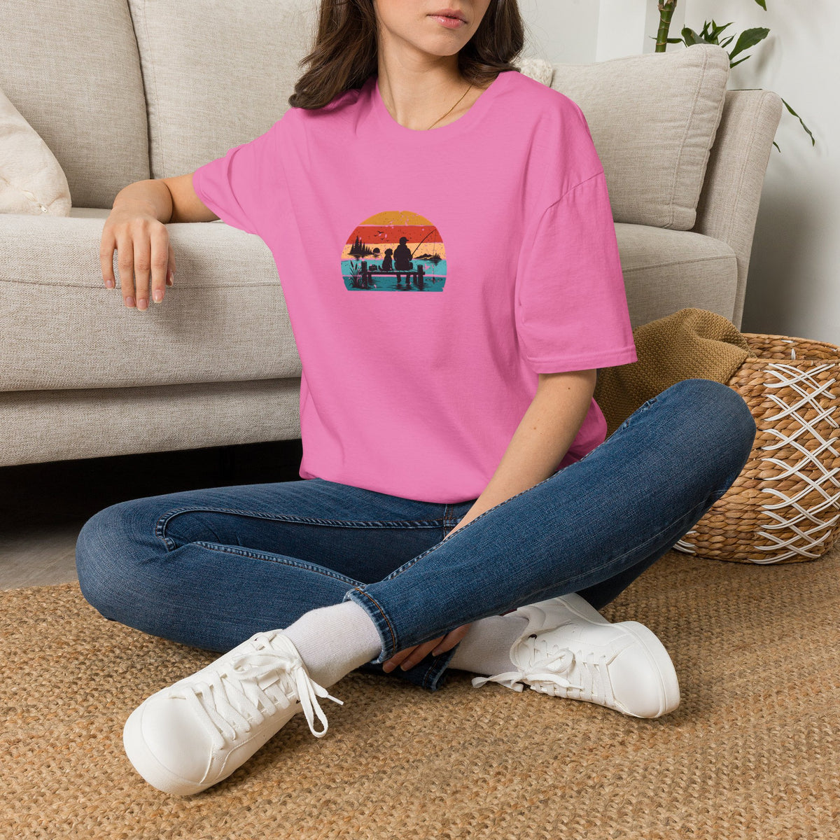 Gone Fishing…With My Best Friend –  Supersoft Unisex T-Shirt