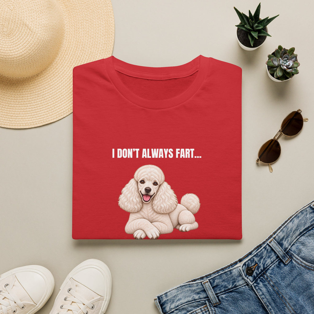 I Don’t Always Fart...But When I Do, I Look At You Accusingly - Poodle Supersoft Unisex T-Shirt