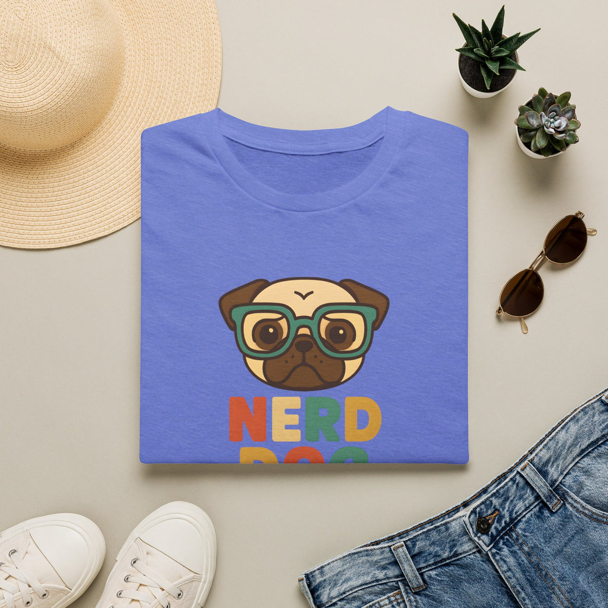 Nerd Dog  –  Supersoft Unisex T-Shirt