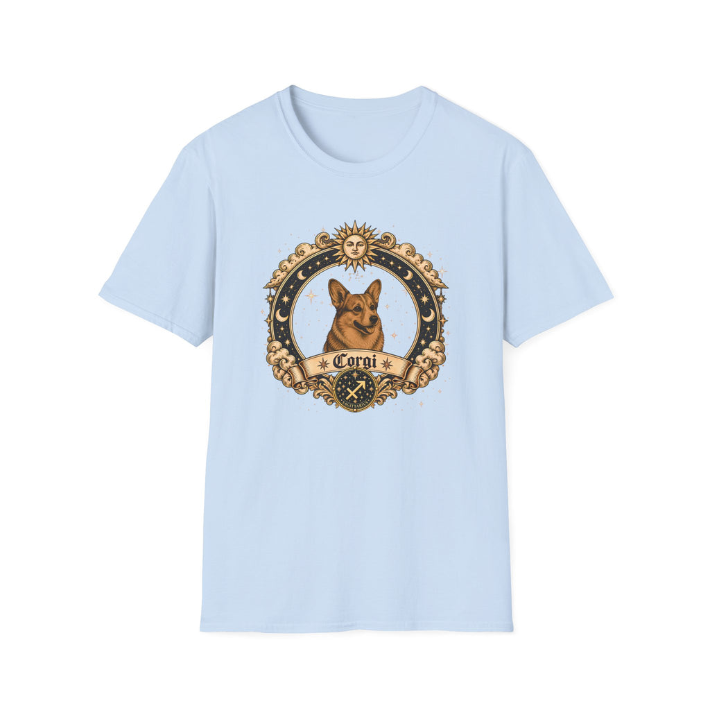 Zodiac Sagittarius Corgi - Dog Horoscope Star Sign - Supersoft Unisex T-shirt