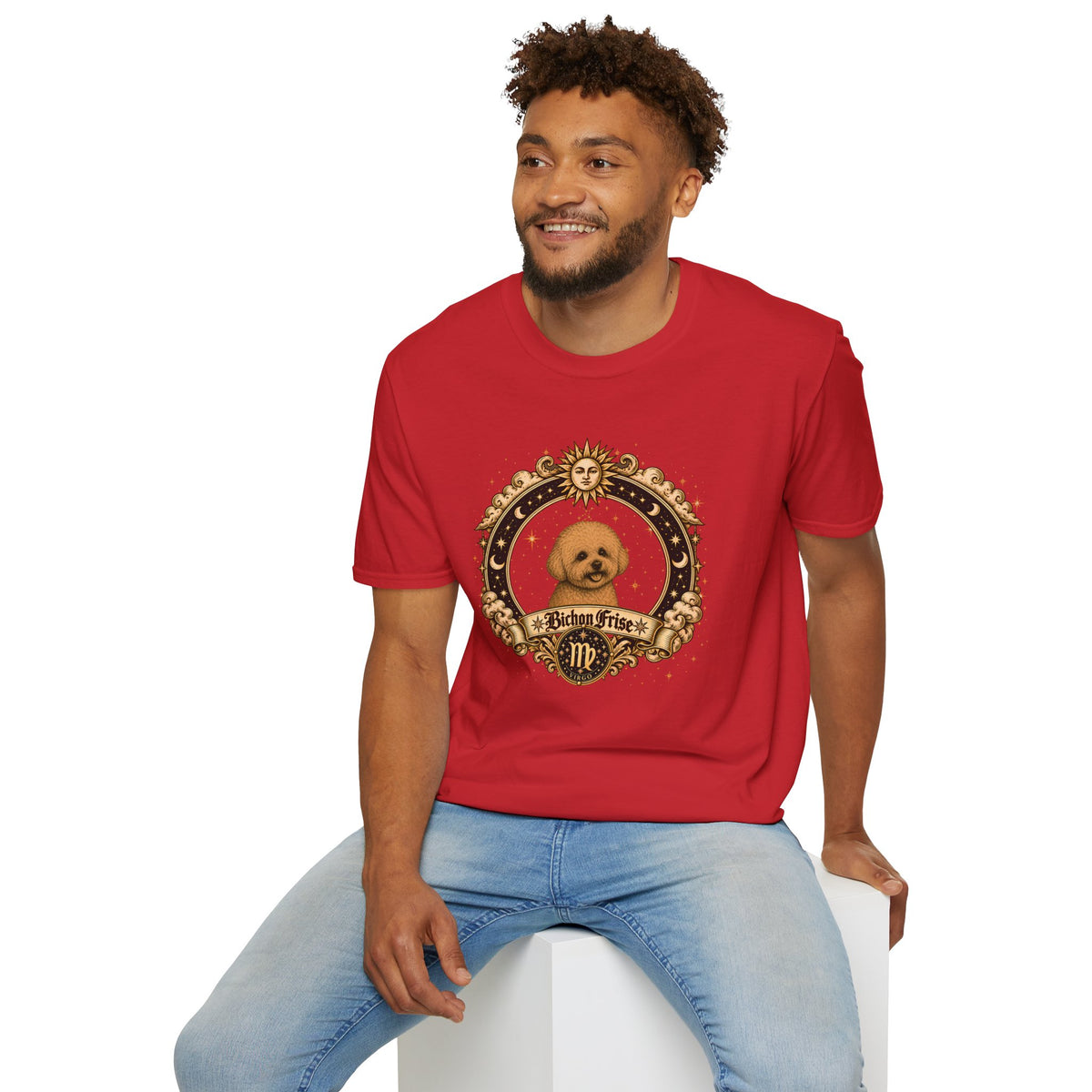 Zodiac Virgo Bichon Frise - Dog Horoscope Star Sign - Supersoft Unisex T-shirt