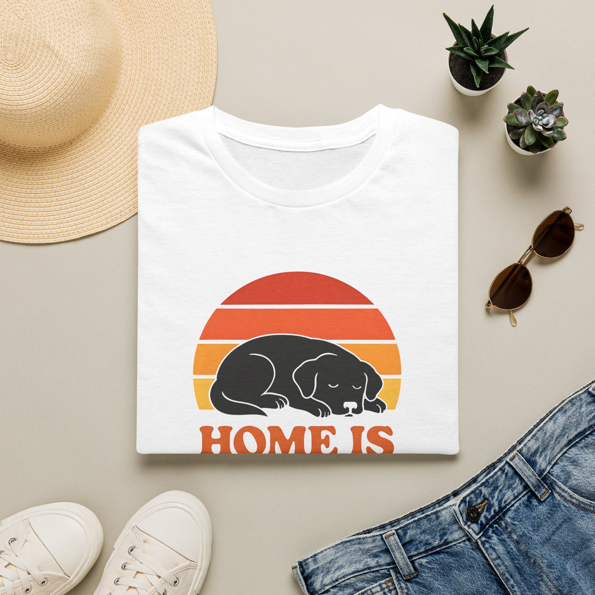 Home is Where the Dog Is –  Supersoft Unisex T-Shirt