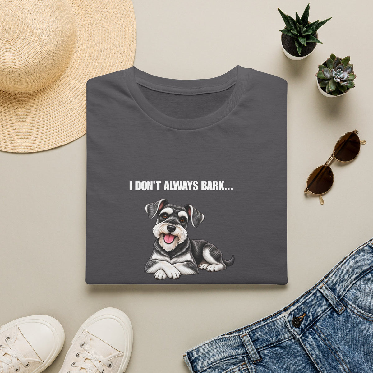 I Don’t Always Bark…But When I Do, Everyone Knows - Miniature Schnauzer Supersoft Unisex T-Shirt