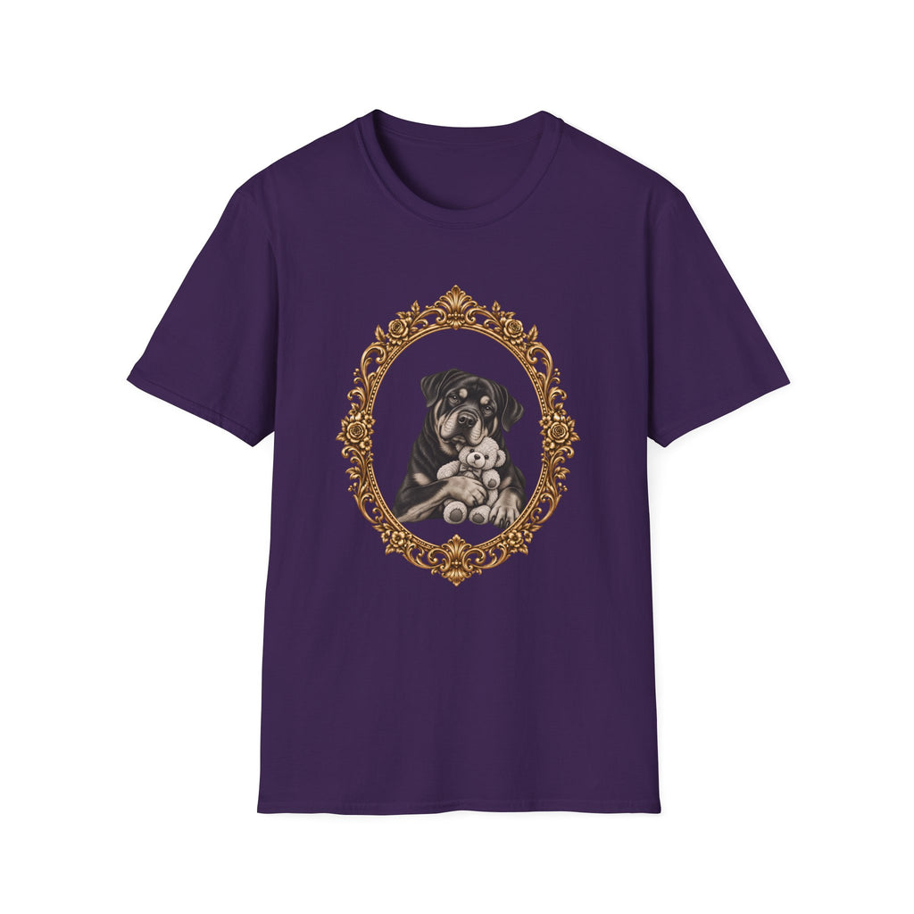 The Gentle Giant – Rottweiler & Teddy Bear - Supersoft Unisex T-shirt