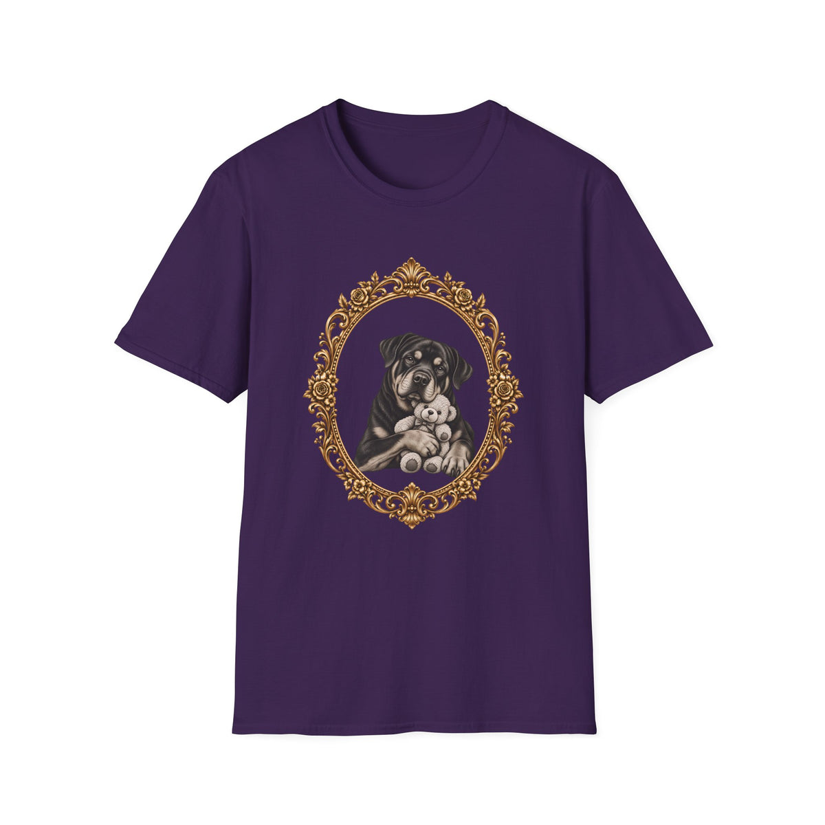 The Gentle Giant – Rottweiler & Teddy Bear - Supersoft Unisex T-shirt