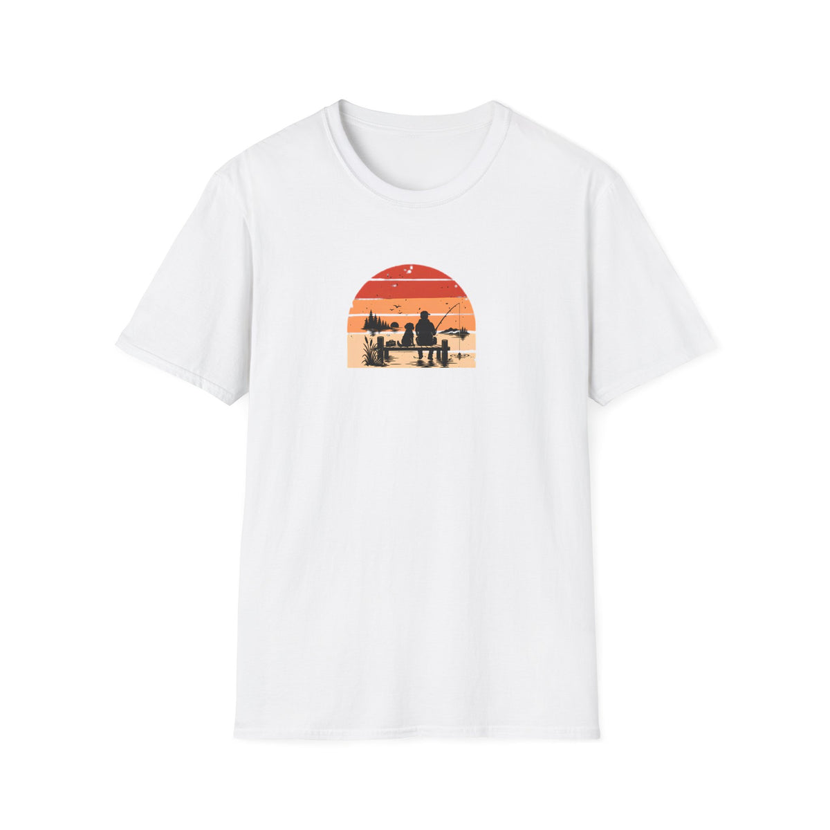 Gone Fishing…Brought the Dog –  Supersoft Unisex T-Shirt